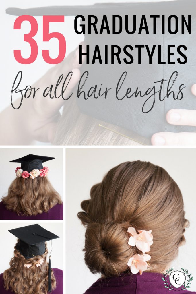 Try the 35 best hairstyles for graduation day! Love these graduation hairstyles for short and medium hair. Pin now and click through to read!