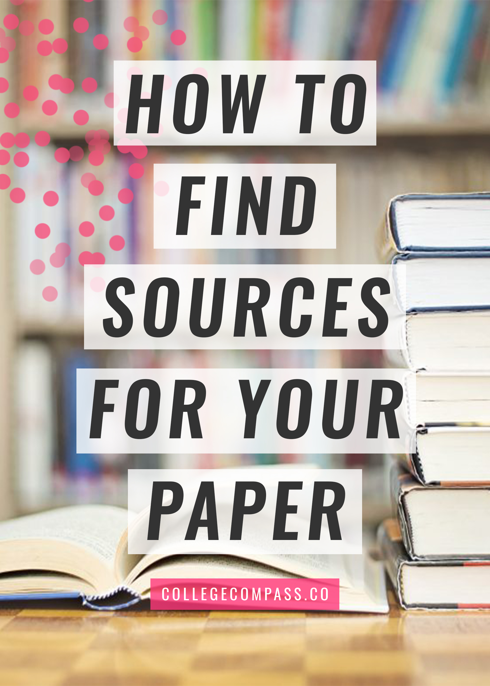 how to find sources for a research paper